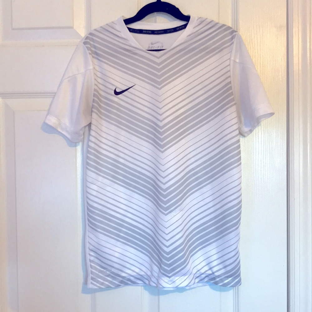 Nike Football White Dri-Fit Kids Medium Tee